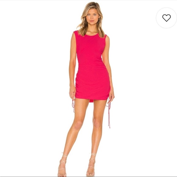 Amanda Uprichard Nessa Pink Begonia Sleeveless Bodycon Mini Dress - Picture 1 of 16